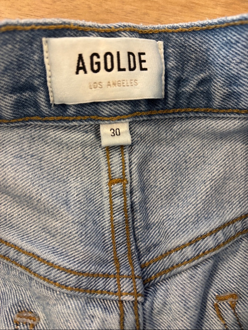 AGOLDE Balloon Leg Denim Jeans Size 30 Designer 100% Cotton Classic Bohemian - Picture 4 of 8